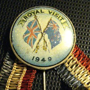 🇦🇺 King George VI 1949 Proposed Royal Visit Pin